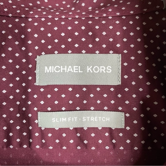Michael Kors Men Shirt button down 15 1/2 32/33 M - Picture 2 of 13